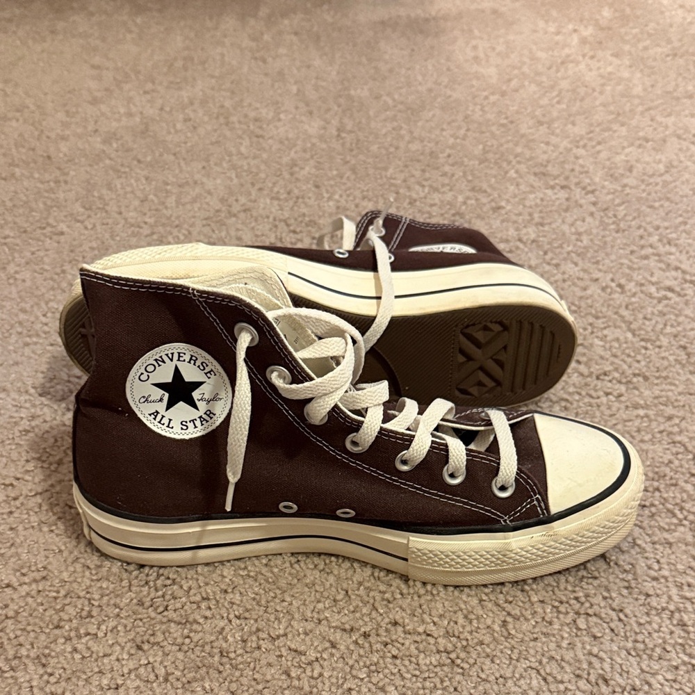 Converse custom Chocolate High-Top platform Sneakers